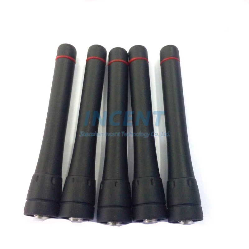 

VOIONAIR 10pcs Radio Short Antenna For ICOM F21 F43 F80 F4001 F4161 Two Way Radio Black UHF 400-470MHz