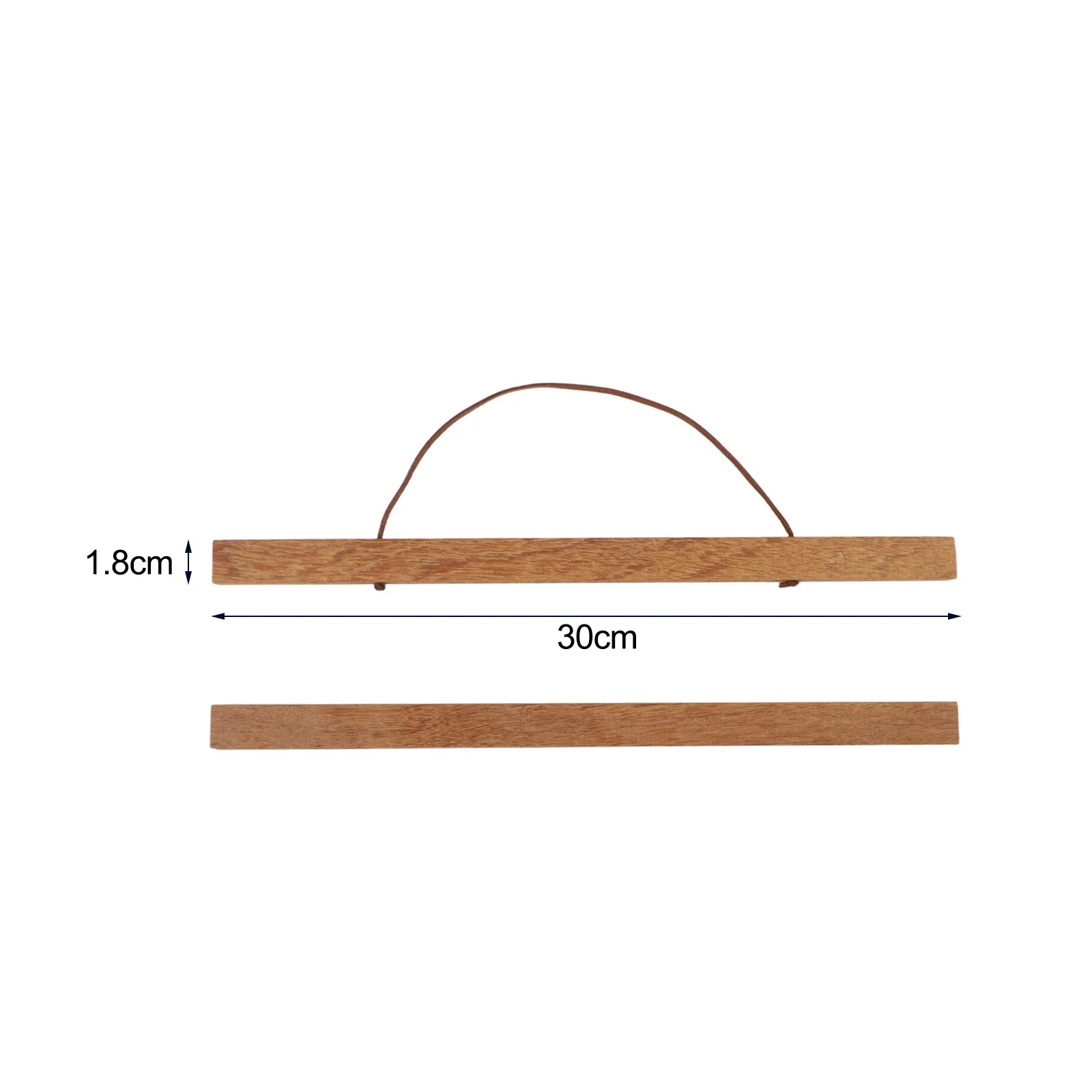 Wooden Magnetic Scroll Hanger with Magnetic Pins for Poster and Painting Wall Displays in Multiple Environments