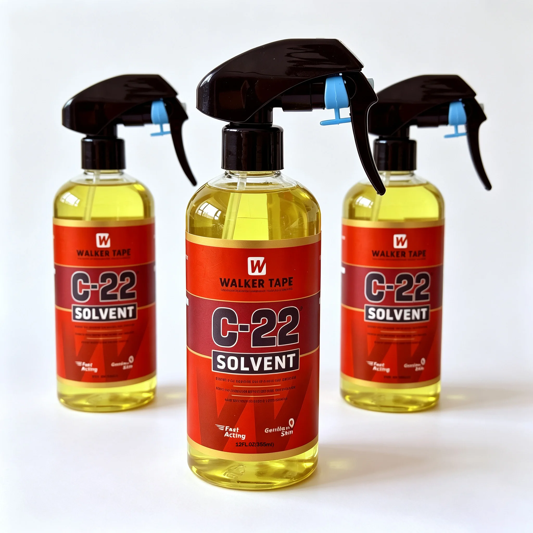 355ml/118ml Walker Tape C-22 Solvent Lace Glue Remover Spray, Fast Acting Adhesive Remover for Lace Wigs Toupee Hair Tape