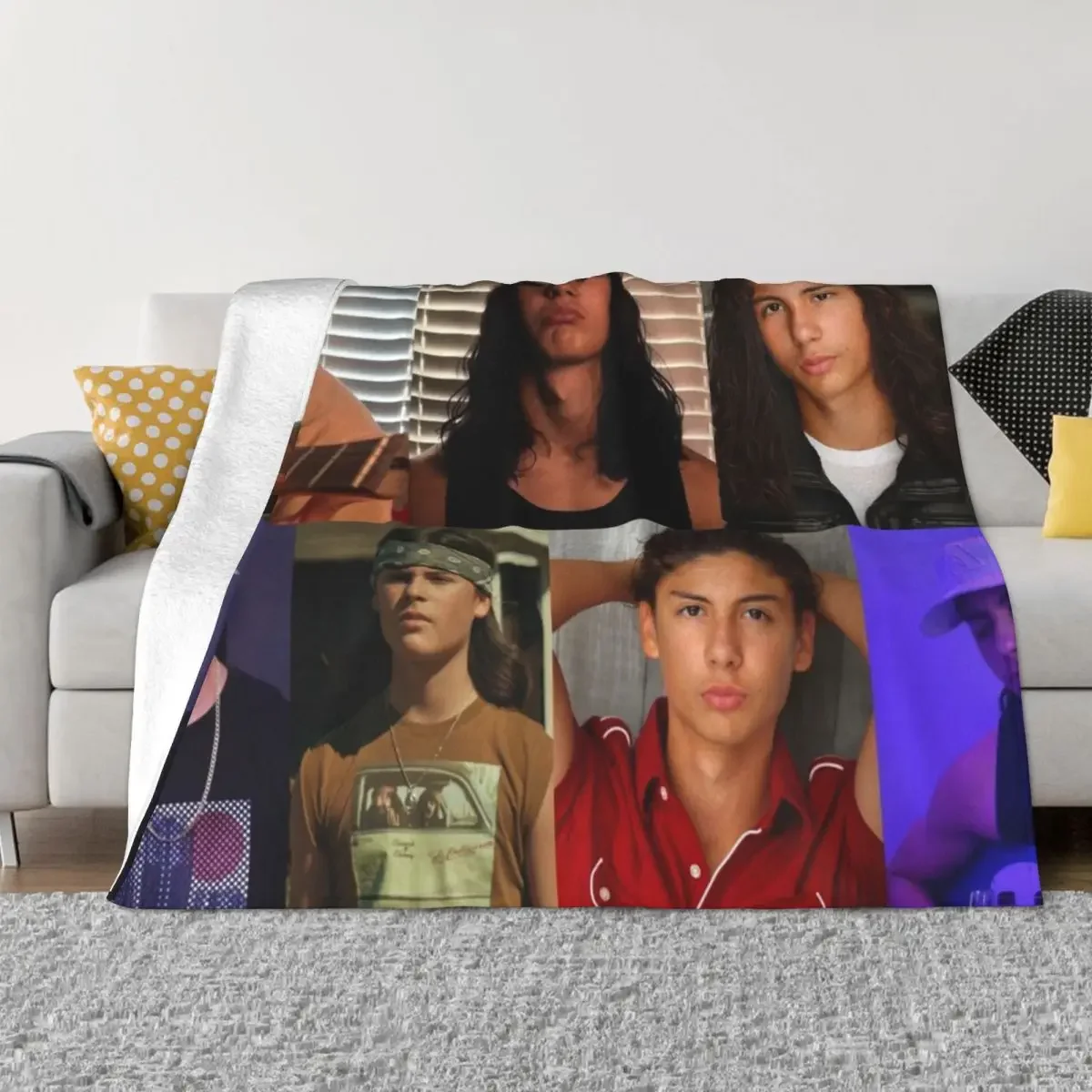 

Miguel Cazarez Mora Collage Throw Blanket blankets and throws fluffy Blankets