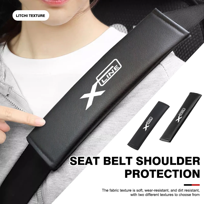 Car Seat Belt Pad Shoulder Protection Cover Interior Accessories For KIA Xline Sportage Picanto Soul Rio