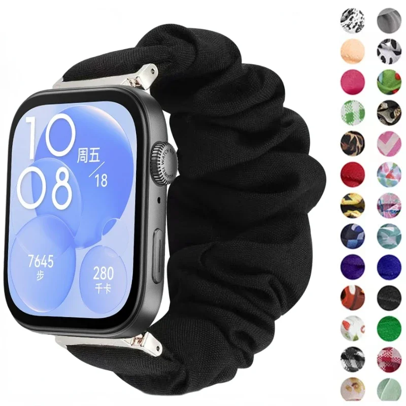 Women Replacement Strap For Huawei Watch Fit 3 Fit 4 Elastic Fabric Bracelet For Huawei Watch Fit 4 Pro SmartWatch Watchband
