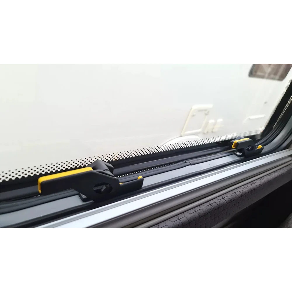 1 زوج من أقفال أمان نافذة متنقلة منبه لجهاز Adamo Polyplastic Polyfix RV Caravans Window Catches Security Device