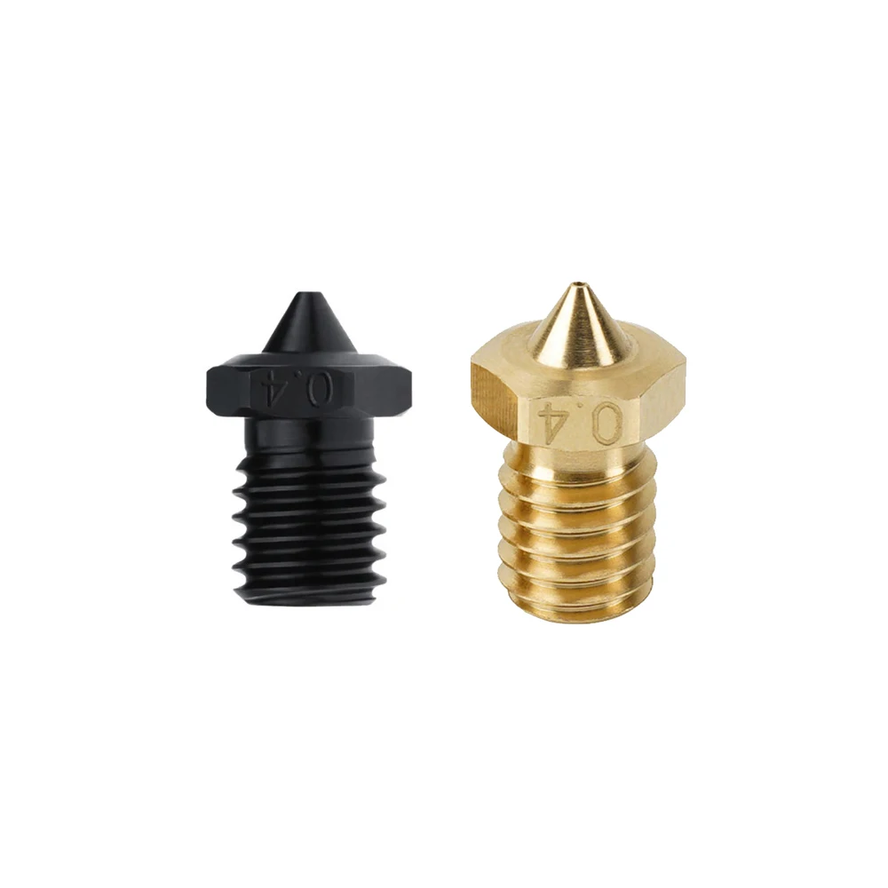 High-quality Hard Steel Nozzle For E3D V6 PTFE Plated Nozzle For V6 Brass Nozzle  1.75/3mm Filament 3D Printer Parts