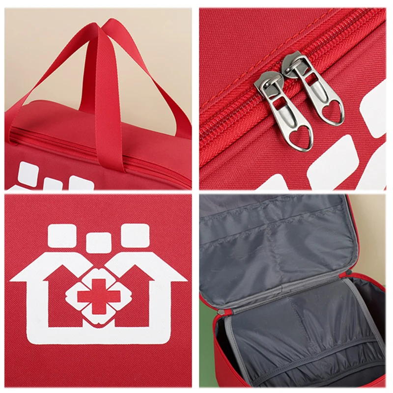 Kit de primeiros socorros portátil para acampamento ao ar livre, bolsa de pílula, saco de armazenamento, emergência familiar, caso médico, acessórios de viagem, suprimentos