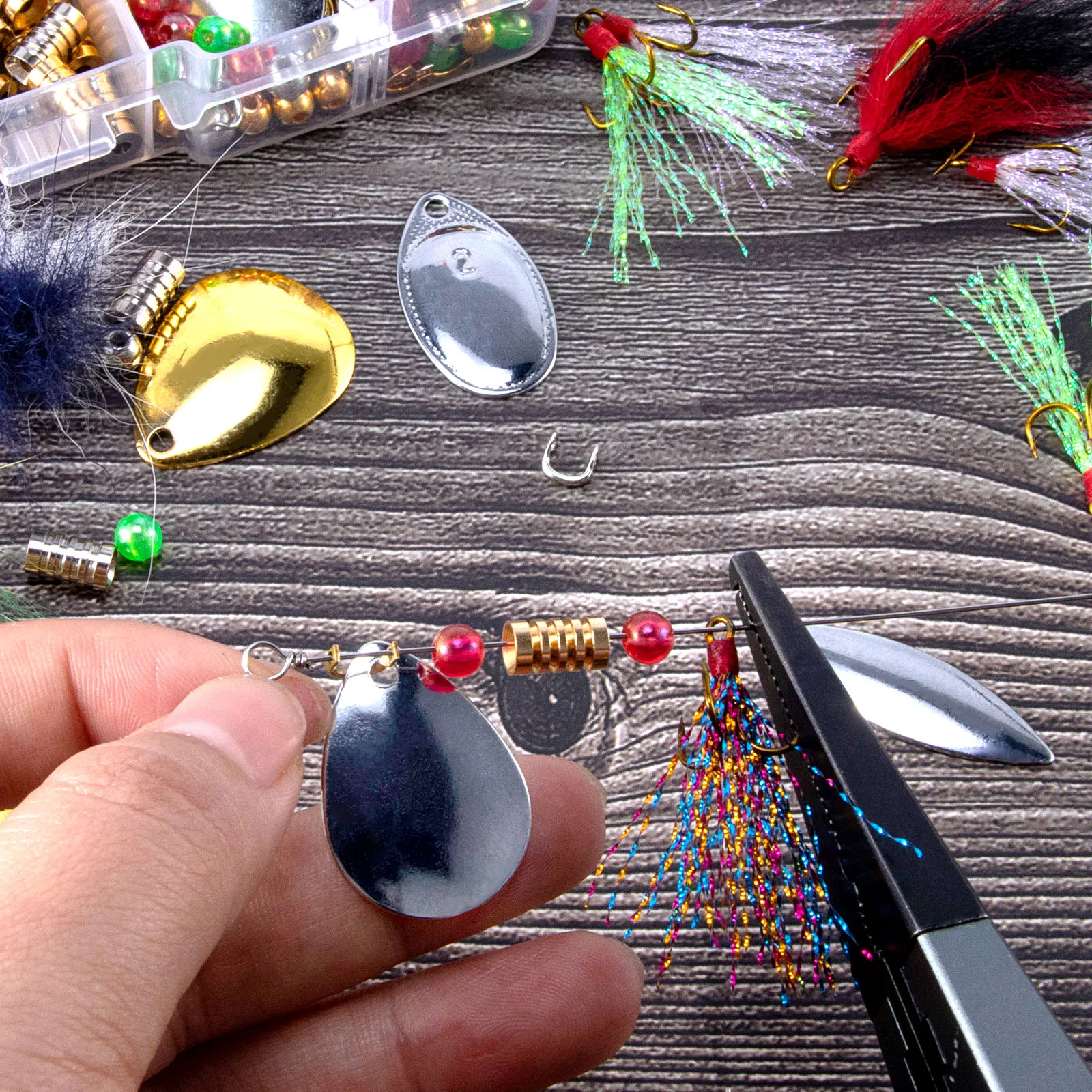 168 adet/kutu Inline Spinner Y - Fishing Lure Making Kit incelemesi ve fiyatı