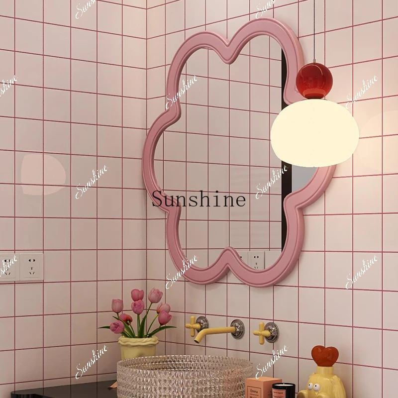 

Dopamine color bathroom bathroom cabinet combination table basin cloud mirror washstand FT