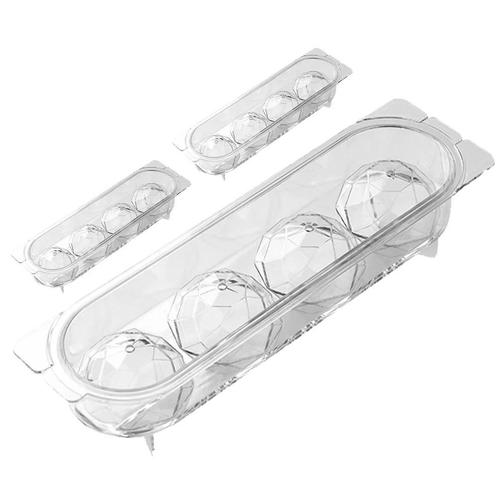 

3 Pcs Ice Cube Mold Set Shaped Balls Making Tray Small Trays Maker Molds for Cocktails The Circle