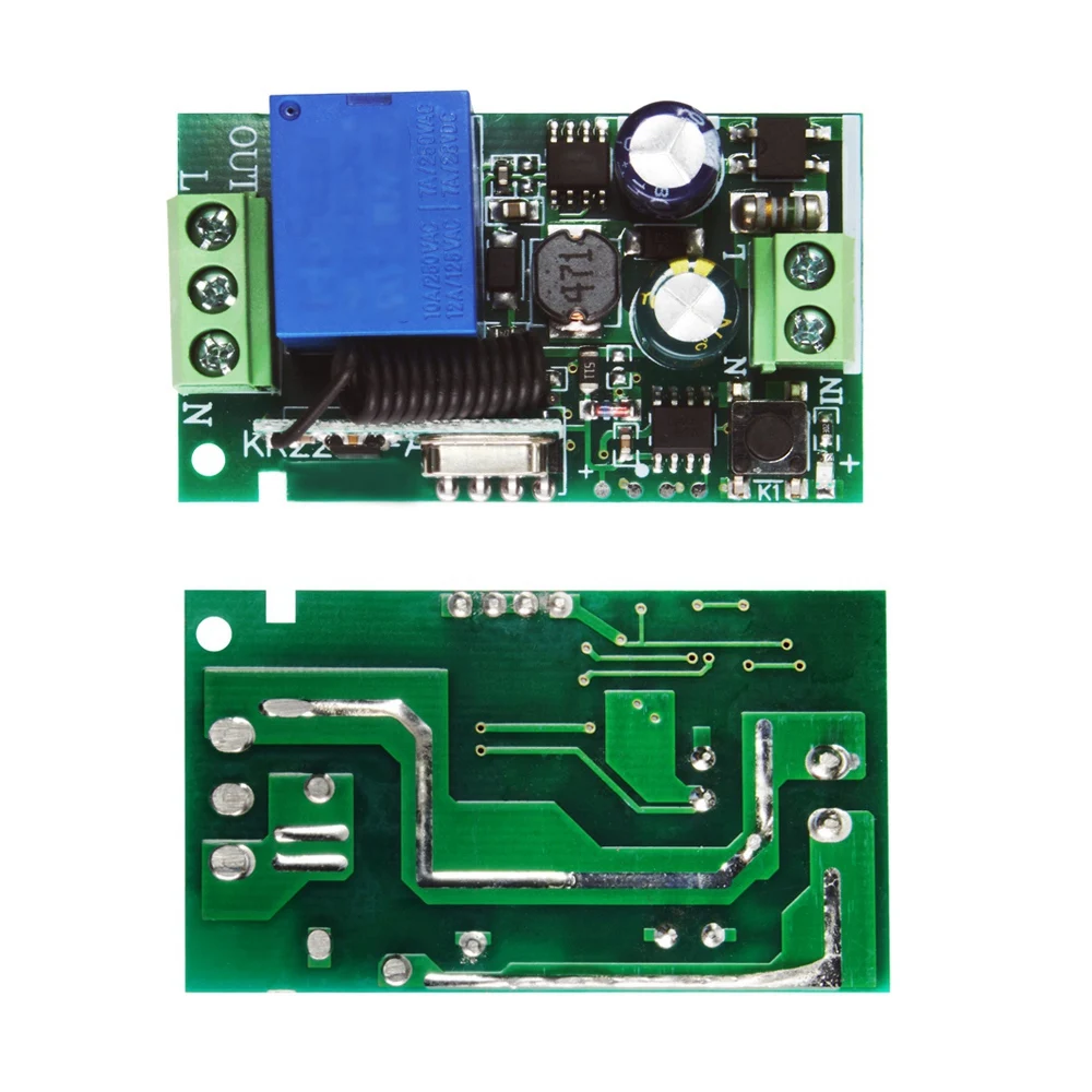 433MHz AC 110V 220V lámpara hogar inteligente inalámbrico RF Control remoto interruptor receptor K/G transmisor para Control de bombilla