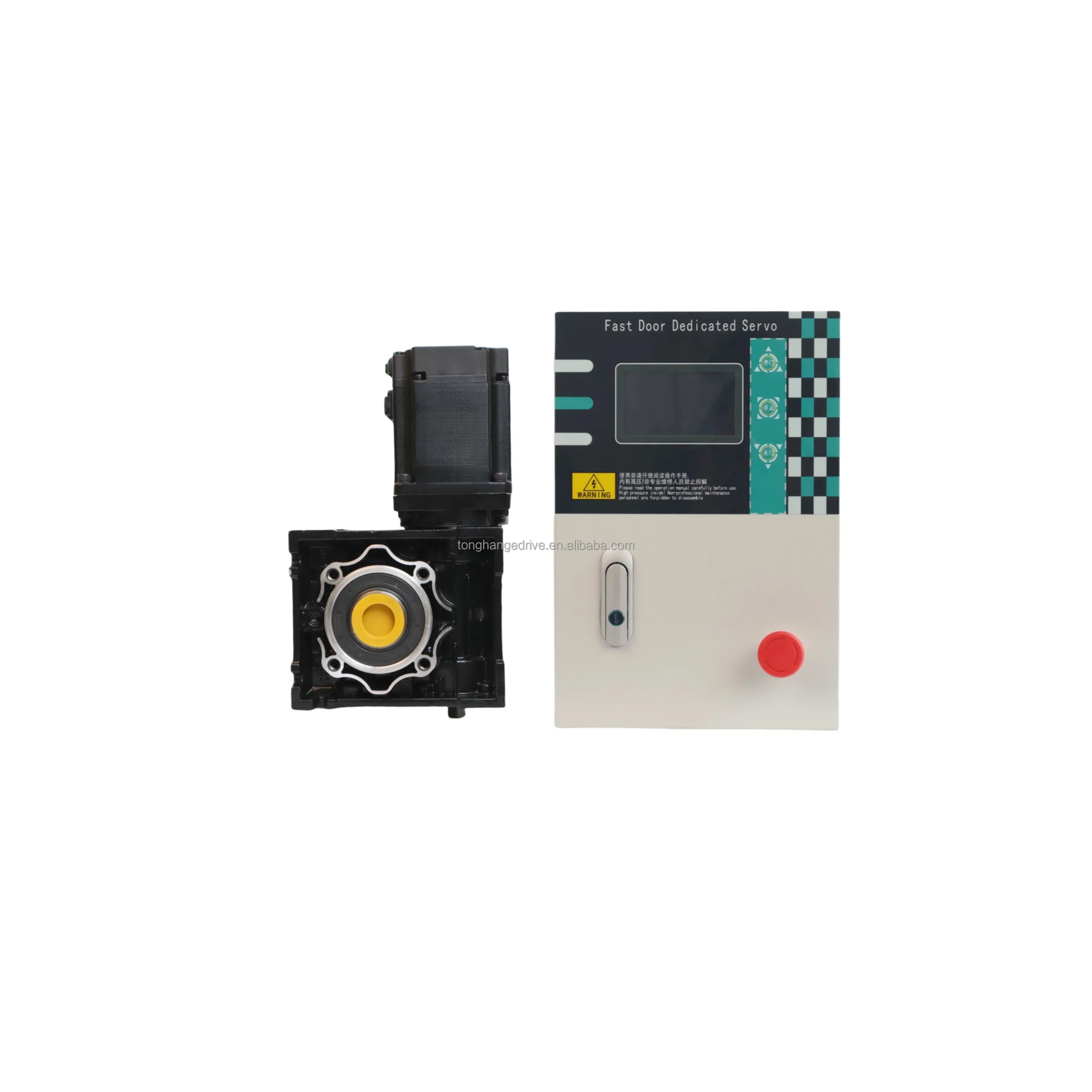 HIGH SPEED DOOR AUTOMATION KIT 220VAC Z5MJ-L30A-RABN-BZ 1.5kW 3000RPM 5.4Nm 1:25 Speed Ratio Worm Reducer Modern Hotels