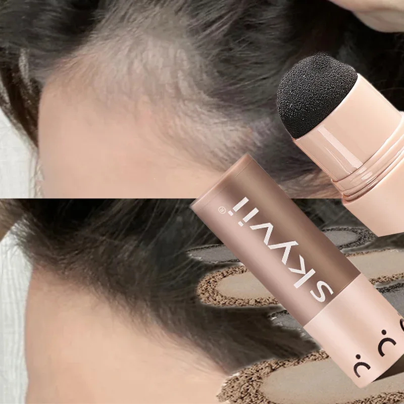 1pcs Hairline Concealer Stick Control Hair Root Edge Blackening Instantly Cover Up Grey White Hair Natural Herb Concealer Pencil