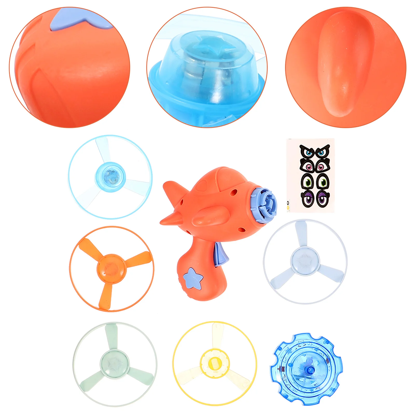 

Bamboo Dragonfly Fish Flying Saucer Outdoor Toys for Kids Children Plaything Glowing Disc Shine Design Cartoon Plastic