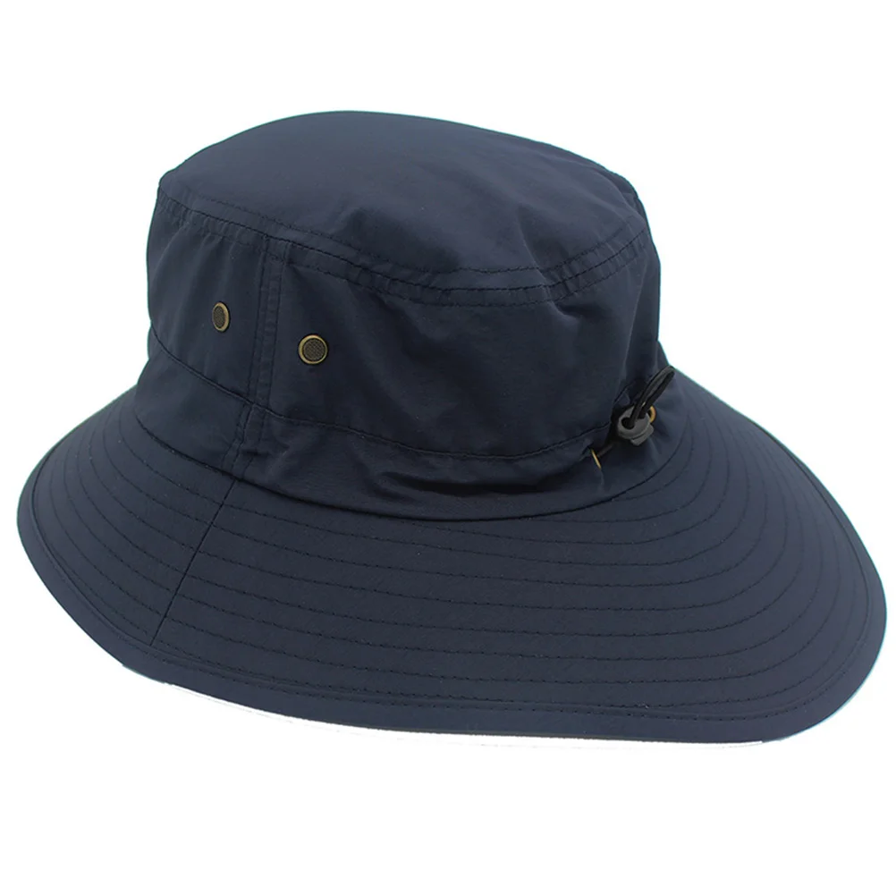 

Bright Color Long Brim Breathable Big Fishing Hat Sun Protection Cap for Men Women Uv Protection Wide Brim Tail Outdoor Hat Dark