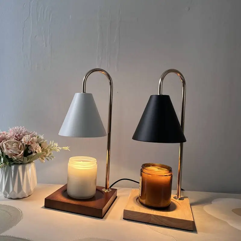 Candle Warmer Lamp with Timer & Adjustable Brightness Aromatherapy Night Light Flameless Wax Melter Romantic Bedroom Decor Gift