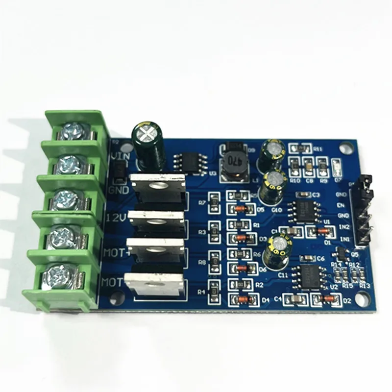 1 buah-10 buah modul papan Driver Motor h-bridge 170W daya tinggi DC 5-30v NMOS siklus rem untuk 4 tabung NMOS eksternal Input PWM