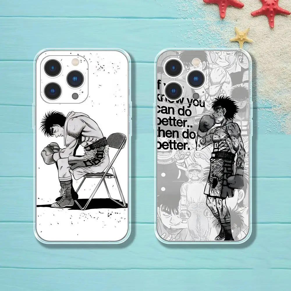 

Boxing H-Hajime no Ippo Phone Case iPhone 16 17 15 14 13 12 11 Pro Max Plus Mini Clear Full Back Cover Silicone Soft Shell
