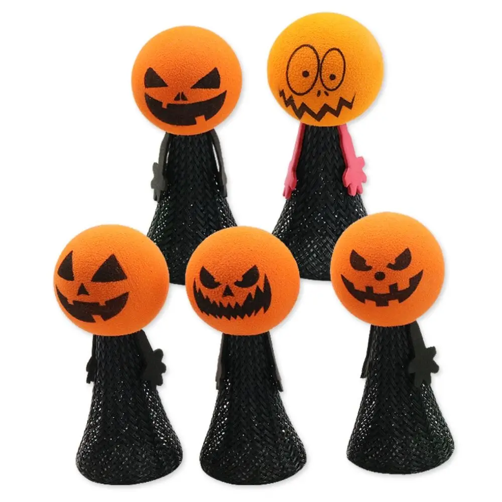 Testa di zucca Bambola che salta di Halloween Halloween EVA Halloween Elfo che rimbalza Bambola di plastica Primavera rimbalzante