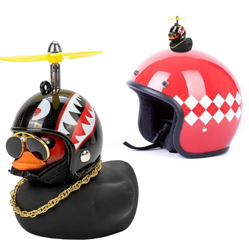 Cute Duck Pendant Black/Yellow Duck Road Bike Motor Ornaments Riding Bicycle Accessories Car Decorations Perfect Gifts