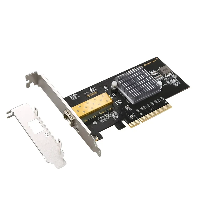 10 Gigabit Network Card Chip Intel82599 Server Fiber Optic 10000M Ethernet Desktop PCI-E X8 Single Port SFP 10G Network Adapter