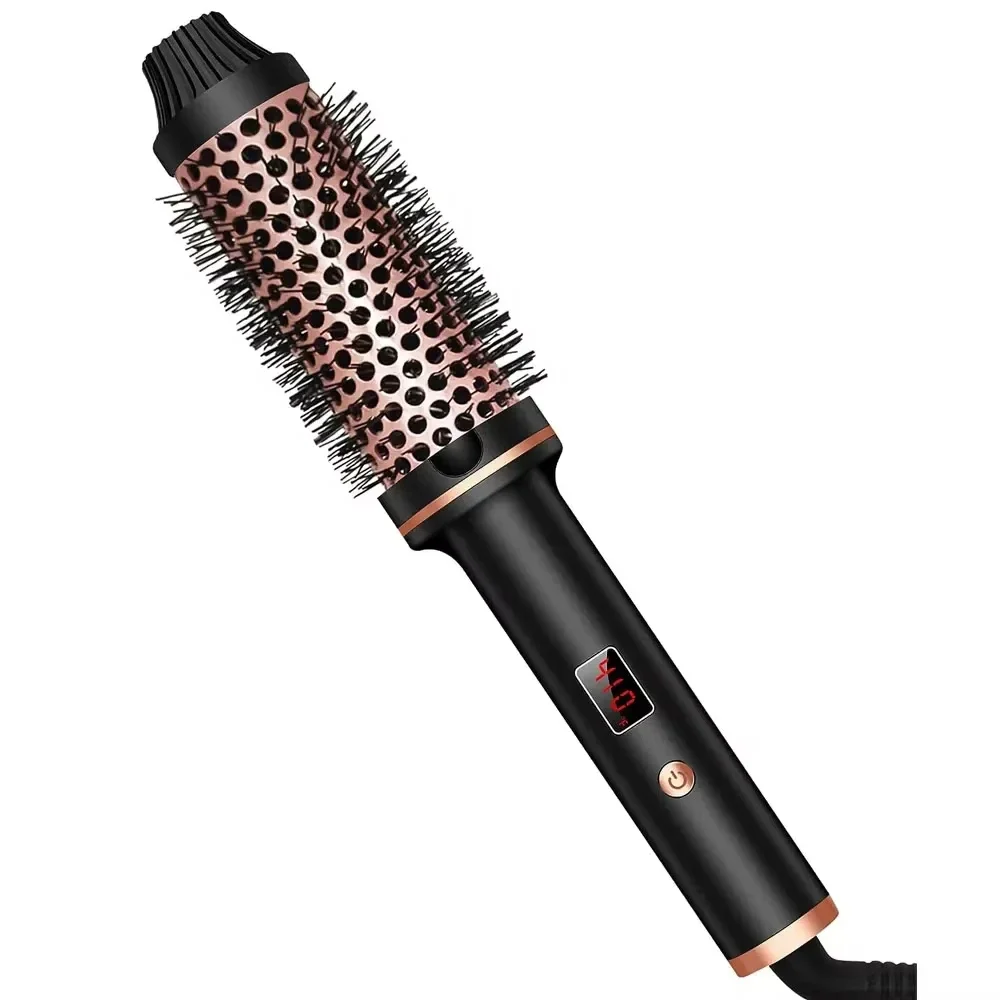 3 In 1 Ionic Hair Curler Straightener Electric Hair Brushes Hot Comb Professional Curling Iron Heated Anti-Scald Thermal Brush