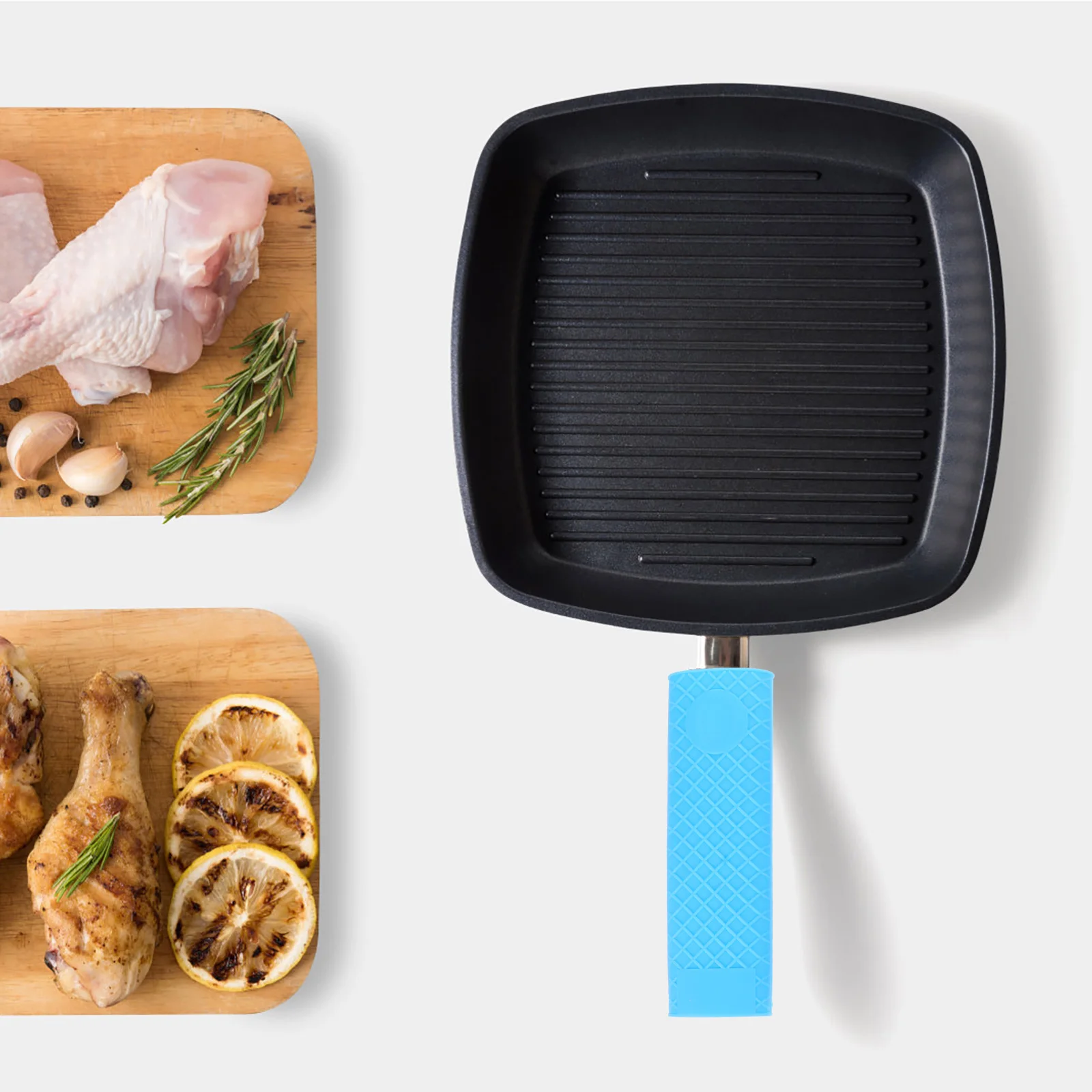 

4Pcs Pot Handle Cover Silicone Anti-Scald Heat-Resistant Sleeve for Frying Pan Wok Pan Grip Protector Kitchen Supplies