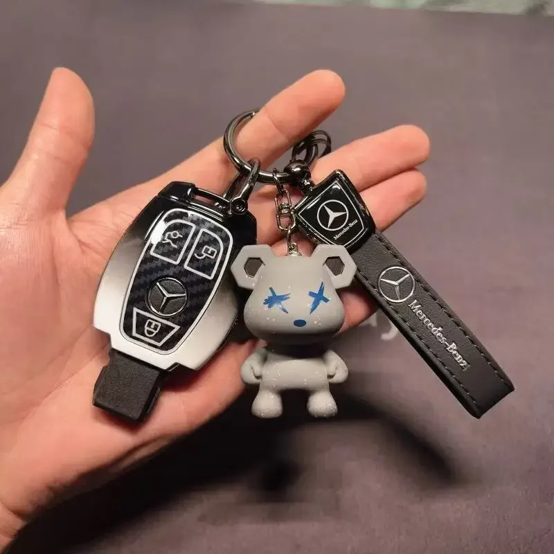 Fob Holder for Mercedes Benz A B R G Class GLK GLA GLC GLR W204 W210 W176 W202 W463 Car Remote Key Case Cover