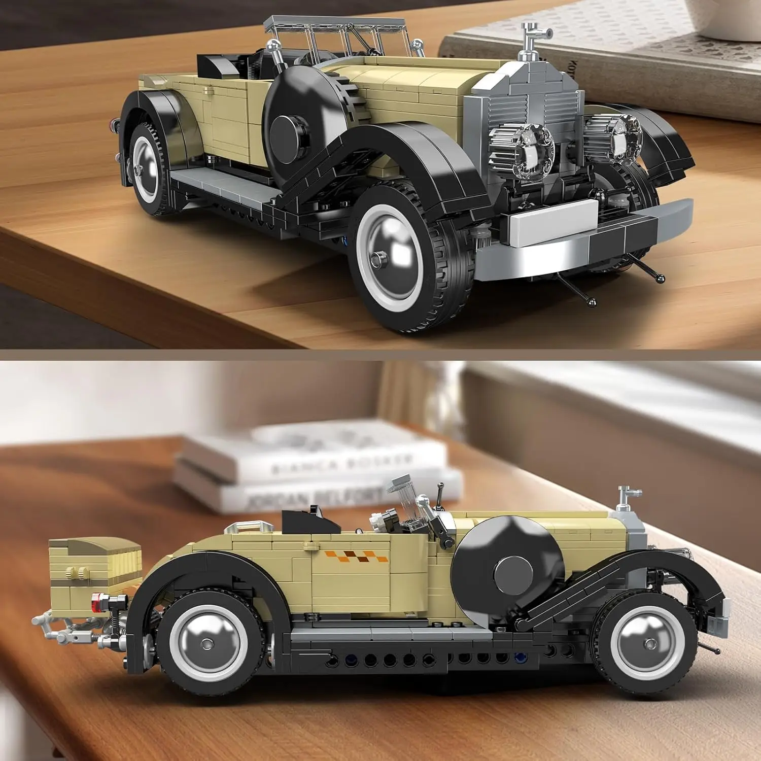 MOLD KING 10115 Creative Fantom รถโบราณทางเทคนิคอาคารบล็อกของเล่นรถสําหรับเด็กผู้ชาย