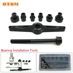 OTOM Motorcycle Bearings Installer Puller Tool Kit For HONDA KTM YAMAHA KAWASAKI SUZUKI Swing ARM Triangle Lever Linkage ARM