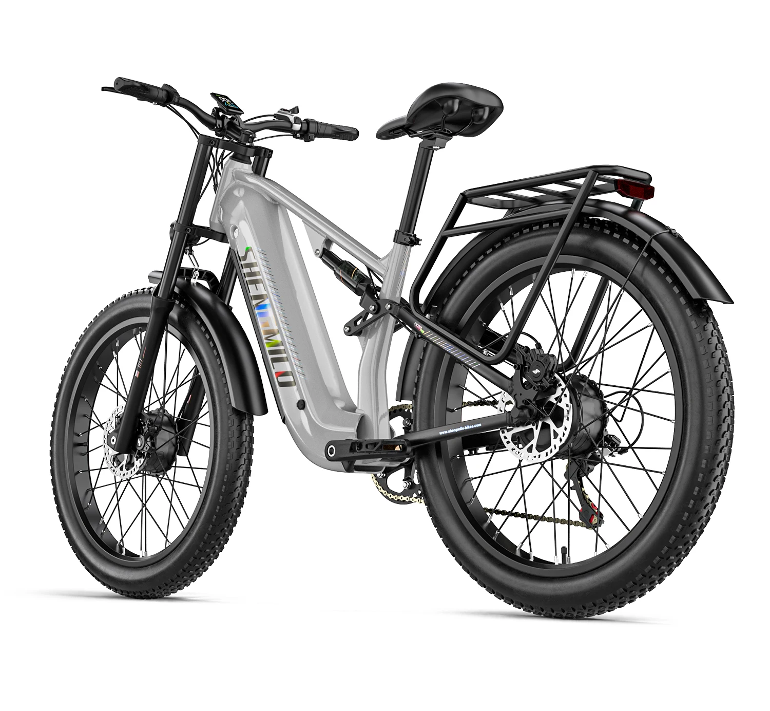 Shengmilo S600 Pro Elektrofahrrad für Erwachsene, Dual-Motor, Fat Tire E-Bike, 48V25AH Akku, 26 Zoll E-Mountainbike, All-Terrain Elektrofahrrad – Detail 19