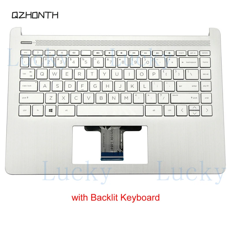 

f New For HP 14-DQ 14-DQ1043CL 14s-DQ1085TU Palmrest Keyboard (Backlit) L88206-001