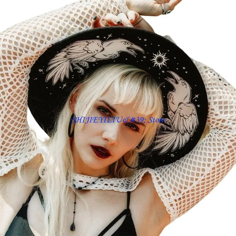 E21F Multi Purpose Dark Top Hat Costume Prop Fashion Statement Artistic Project