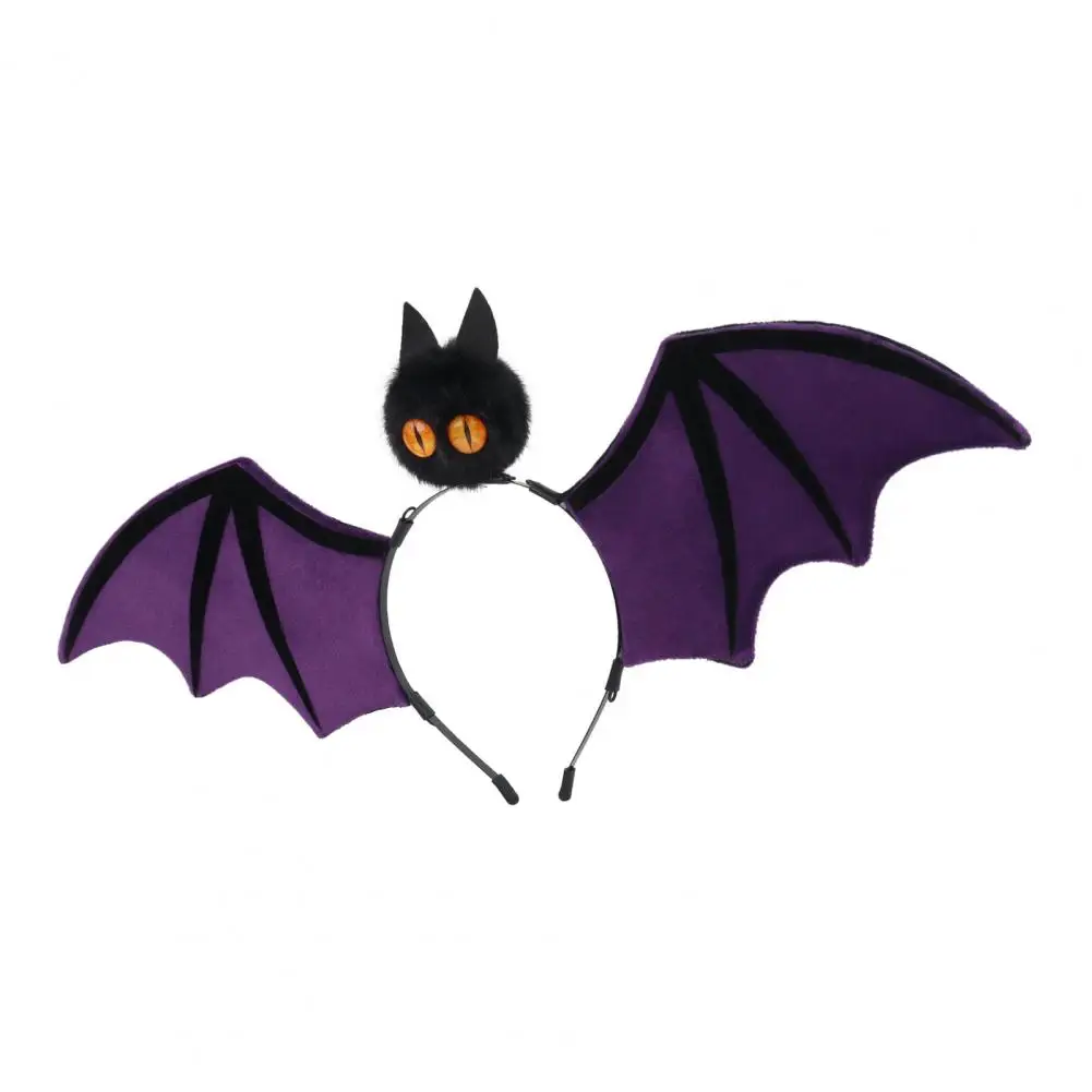 Vampire Costume Headpiece Halloween Bat Hairband Plush Headband Costume Cosplay Party Accessories for Women Girls for Halloween