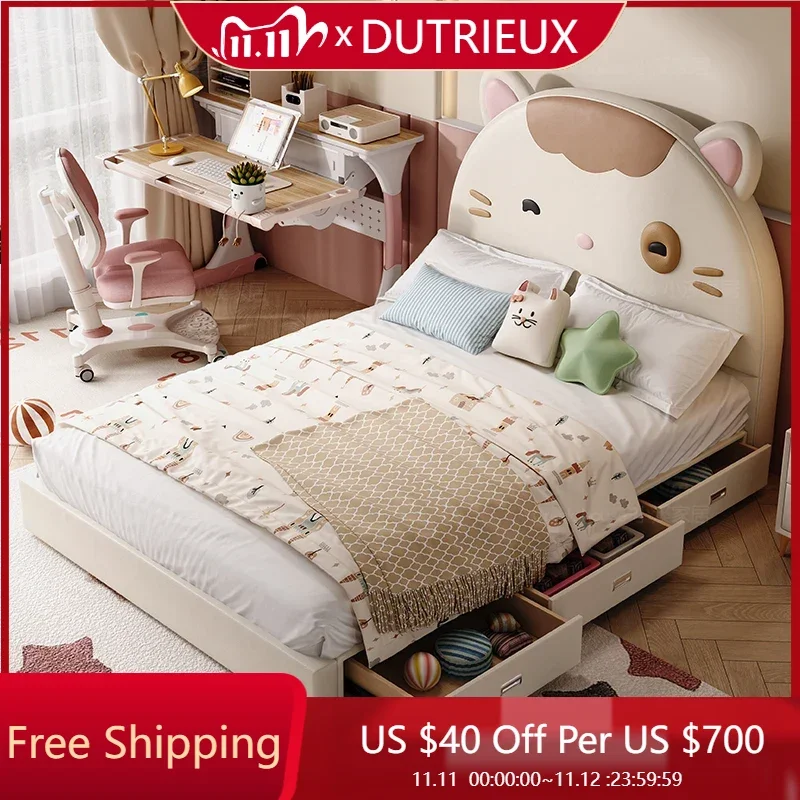 

Роскошная спальная кровать, уникальная безопасная платформа для сна, дизайн принцессы, удобная дешевая кровать, мягкая модная мебель Camas De Casal