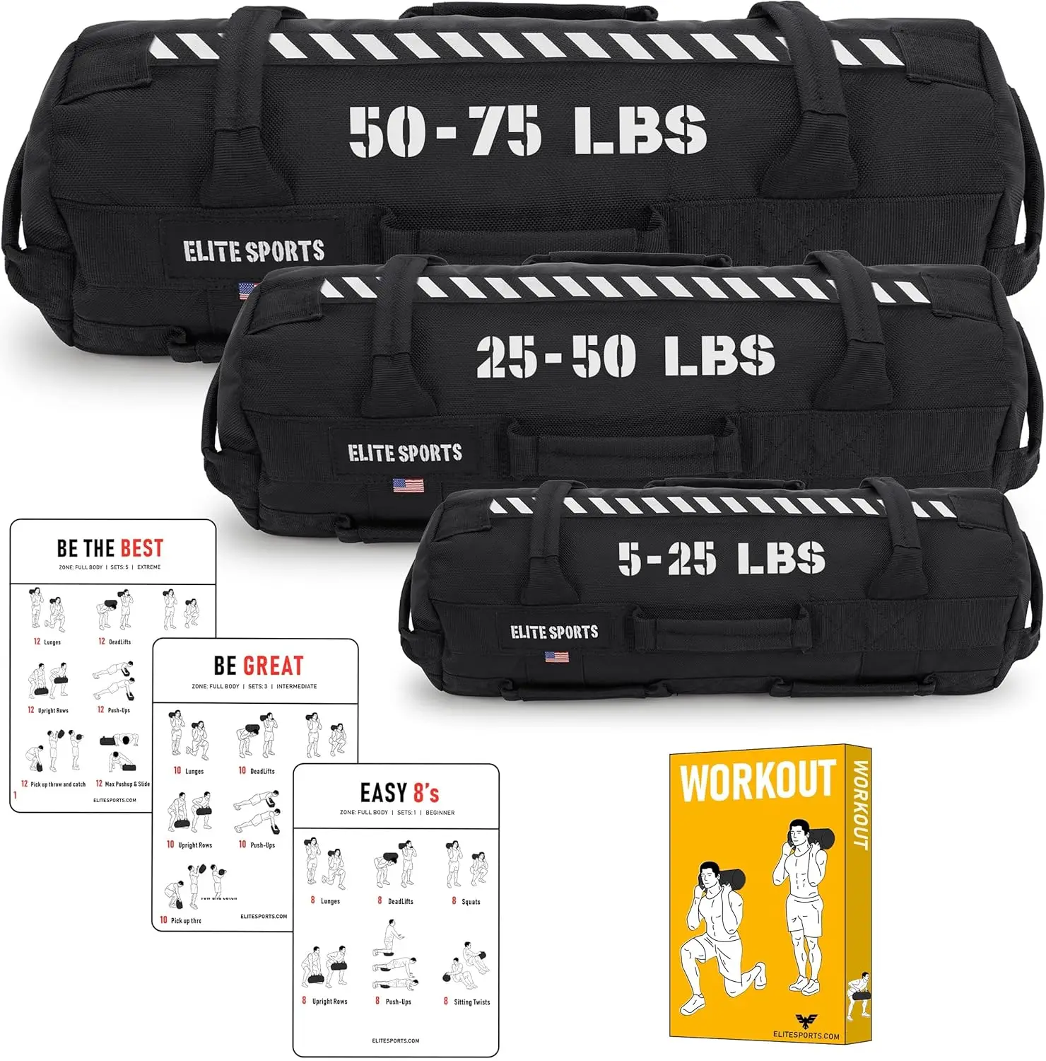 

Adjustable Heavy Duty Training Sandbag for Core Strength and Full Body Workouts Unfilled