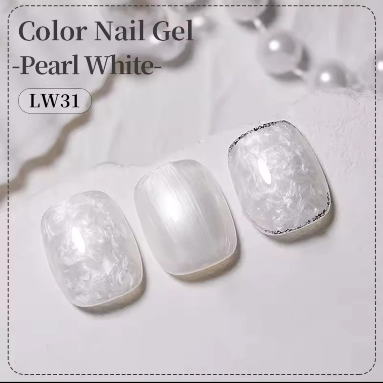 MIANEL 12ML Smalto per unghie gel glitterato strutturato perla 2025 Nuovo smalto per unghie Aurora Thread Unghie bianche invernali