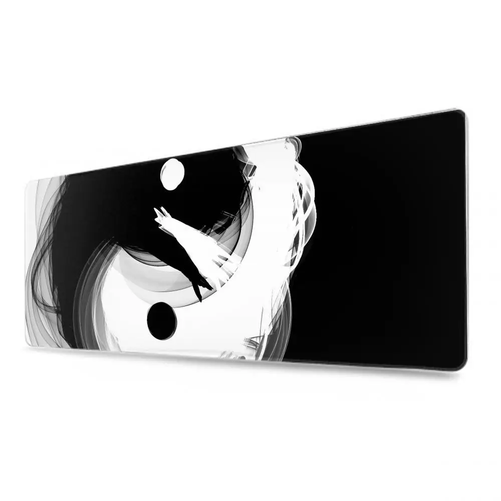 Tappetino per mouse Taiji Yin e Yang 500X1000 mm Tappetino per mouse da gioco grande Gamer XL Tappetino per tastiera Otaku in gomma Tappetino per scrivania per laptop