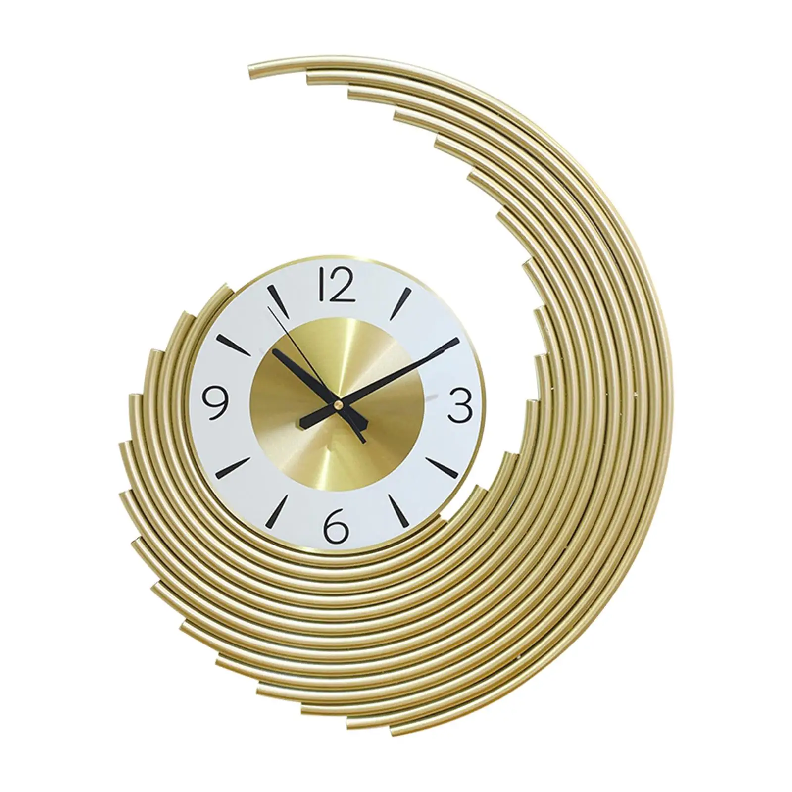 Wall Clock Non Ticking Fashion Creative for School Living Room Bathroom