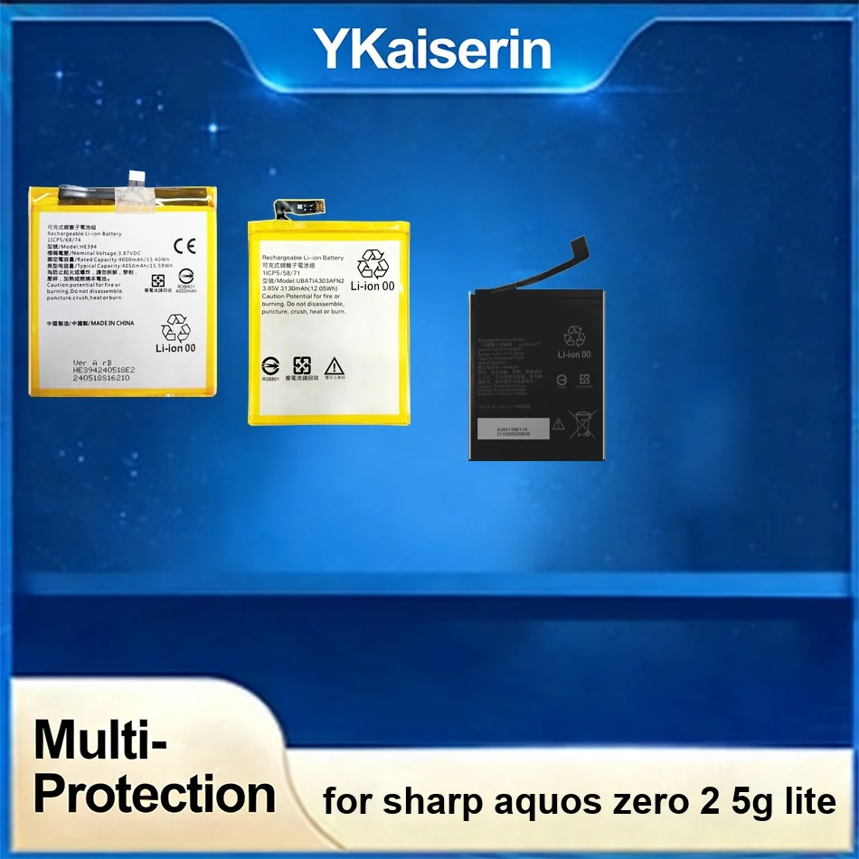 Batería de teléfono móvil de alta capacidad UBATIA305AFN2 HE394 UBATIA303AFN2 3130-4570mAh para Sharp Aquos Zero 2 5G Lite