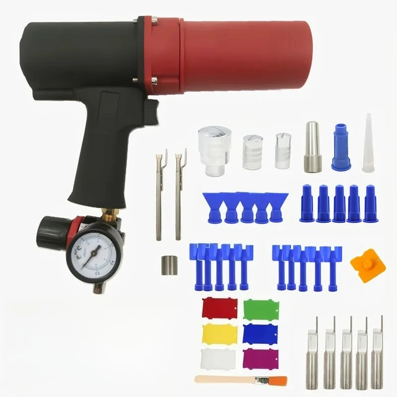 Pneumatic Glass Glue Gun 310ml Caulking Tool for Door Edge Sheet Metal Hard Tube Sealing Silicone Adhesive Dispenser