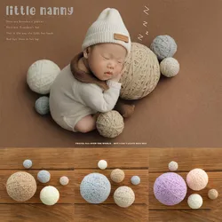 Accesorios de fotografía para recién nacidos, Combo de bola de lana para posar para bebés, accesorios de apoyo para fotos infantiles, accesorios de estudio personalizados