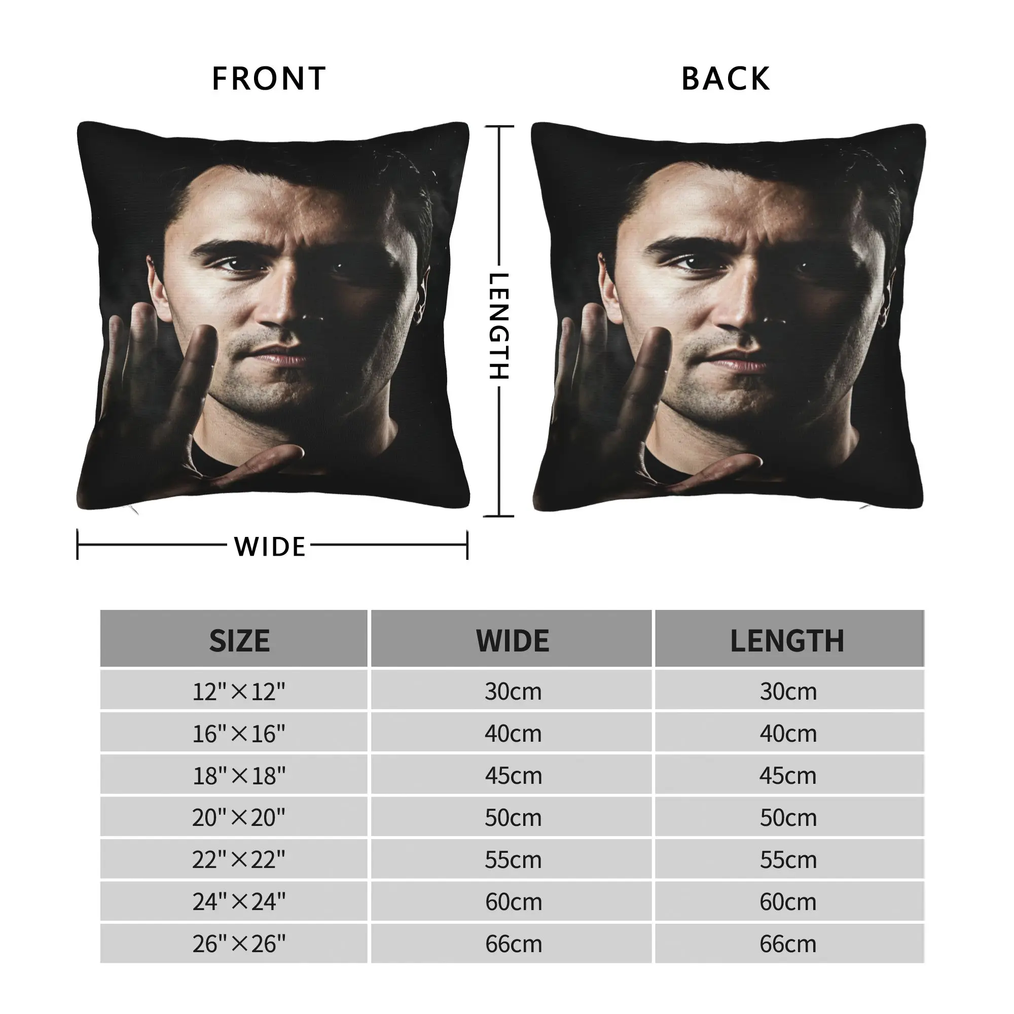 Charlie Kirk Dark Smoke Power Pillow Cover  Funny Pillow Case For Couch Sofa Bedroom Comfy Pillowcases Gift
