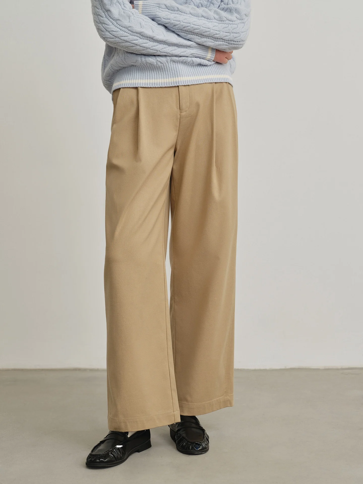 

Gansen прямые брюки с высокой талией, женские длинные брюки Ele Commute, модные универсальные женские официальные брюки