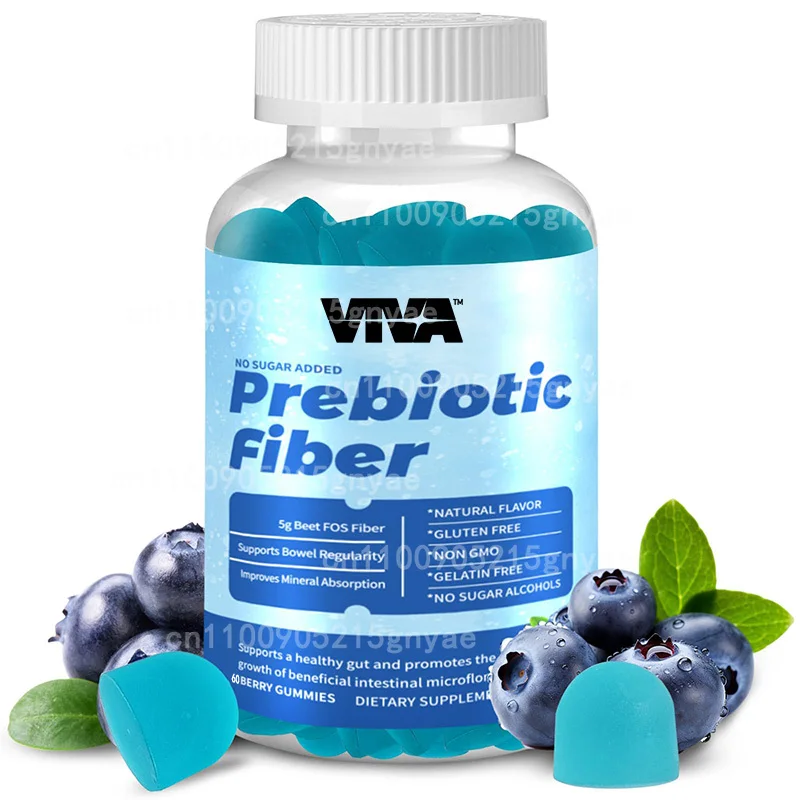 

Gut Health Supplement - Containing Probiotics and Prebiotic Fiber Gummies, Sugar Free Digestion and Energy Metabolism Support