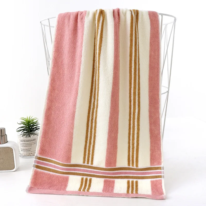 

Striped Cotton Face Towel, for Men and Women, Adults Bath Towel, High Quality, 40*90 cm