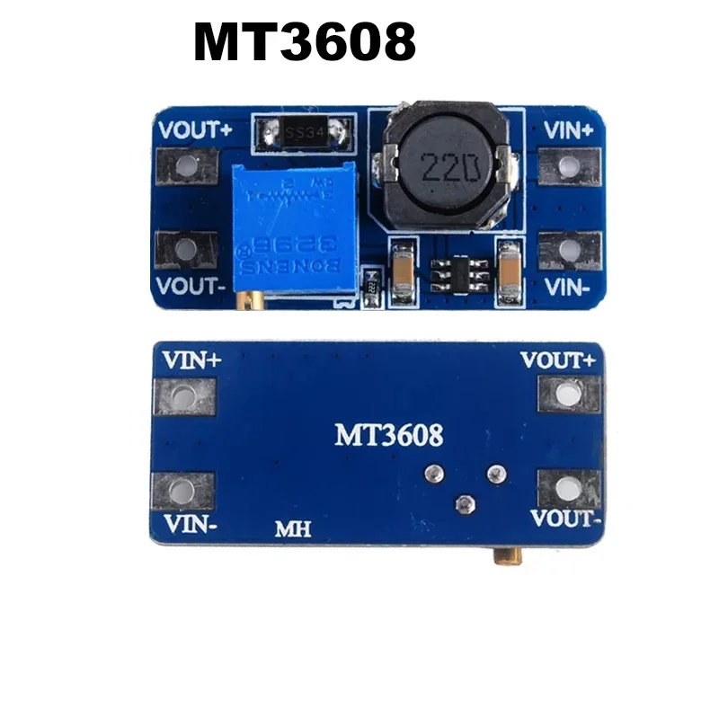 1/2/5/10 個 MT3608 DC-DC ステップアップコンバータブースター最大出力 28V 2A 電源モジュールブーストステップアップボード Arduino 用