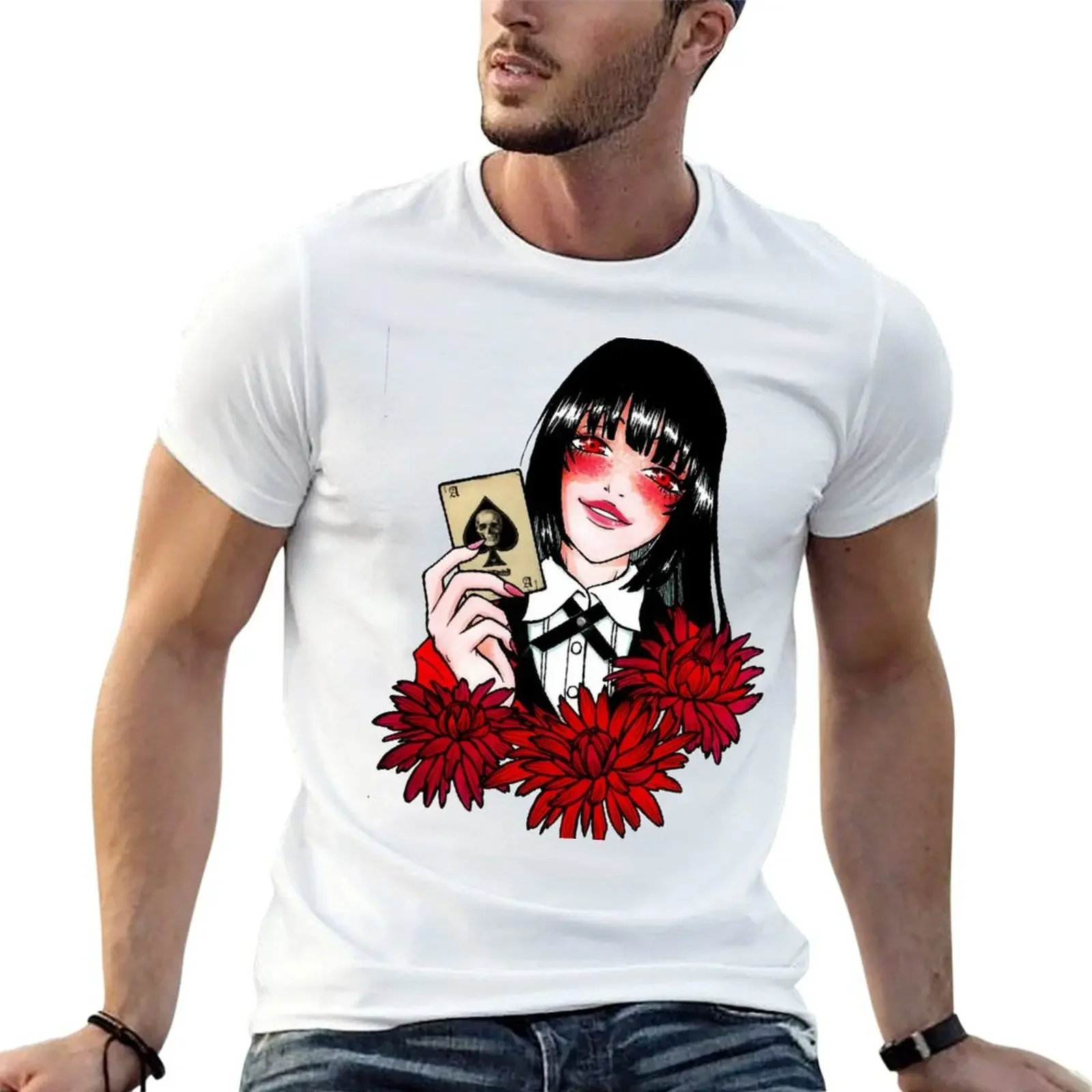 Jabami Yumeko - Gambler T-Shirt customs design your own gifts for boyfriend mens t shirts top quality