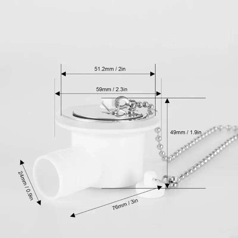 M76E Waschbecken-Abfluss-Adapter-Set, rechtwinkliger Sieb-Anschluss, Waschbecken-Abflussrohr-Adapter – Detail 6