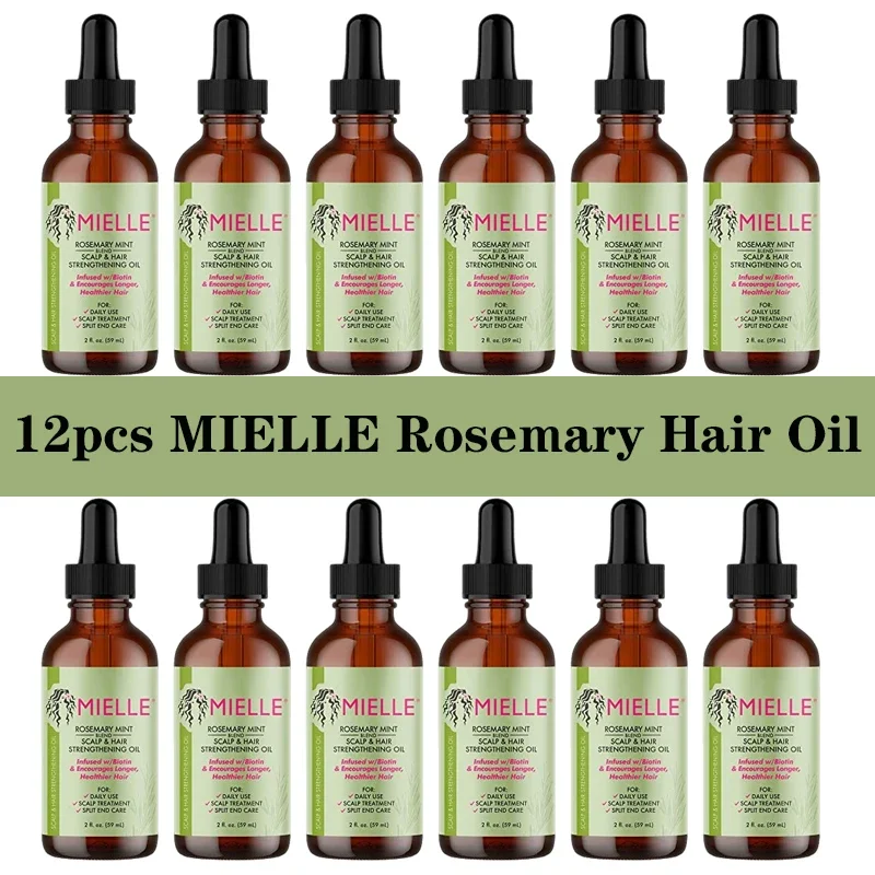 Mielle Organics Rosemary Mint Scalp Hair Strengthening Oil Nourishes And Strengthens Scalp Repair Split Ends For All Hair Types