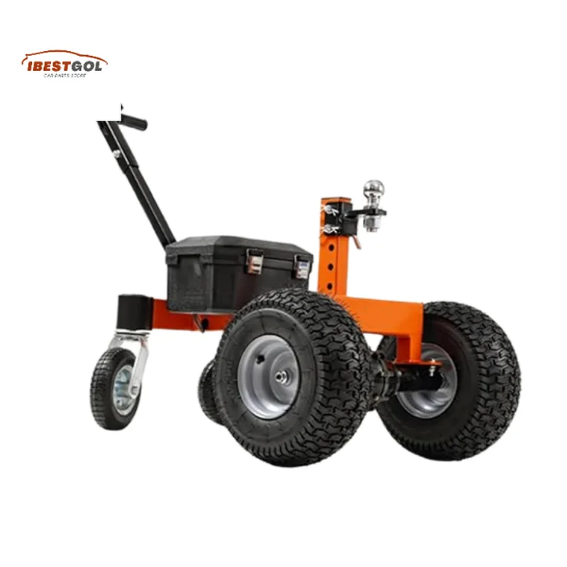 Ibestgol 2000KG Steel Electric Utility Trolley Easy-Pulling Tow Dolly for Trailers Caravans Campers Boats