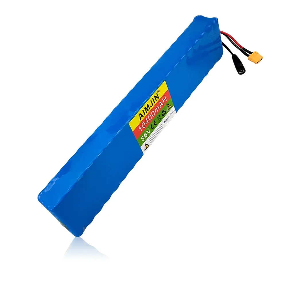 36V 10S4P 10.4Ah 10400mAh 18650 Lithium Ion 42V Battery Pack Original high power cell Built - In BMS Protection,with charger
